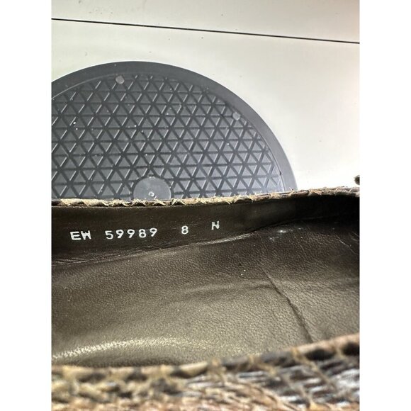 Stuart Weitzman Women's Lucid Python-Print Ballet Flats Size 8N - Picture 7 of 7